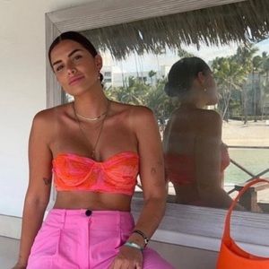 Zara floral print corset top